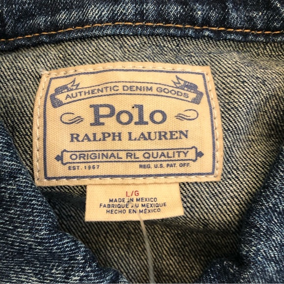 Polo Ralph Lauren Men's Denim Trucker Jean Jacket 710673235001 size L - Picture 3 of 7